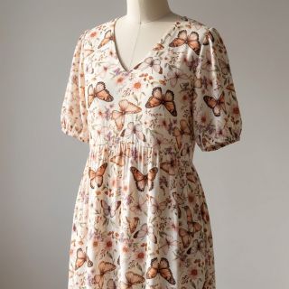 Viszkóz lenvászonnal Botanic design C