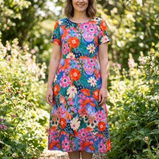 Viszkóz lenvászonnal Bright and bold design A