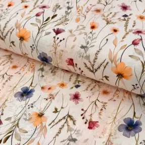 Viszkóz lenvászonnal Botanic design A
