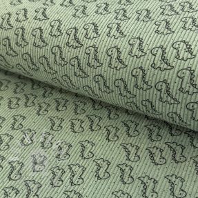 Kordbársony STRETCH Little dino old green