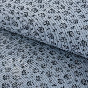 Kordbársony STRETCH Little hedgehog old blue