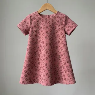 Kordbársony STRETCH Little dino old pink