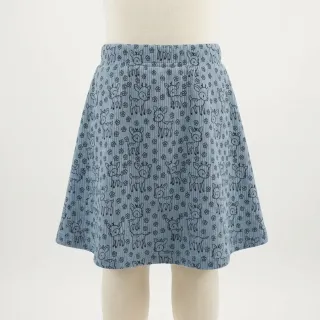 Kordbársony STRETCH Little deer old blue