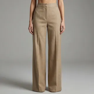 Viszkóz lenvászonnal SPANDEX taupe