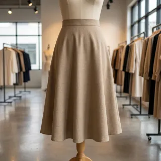 Viszkóz lenvászonnal SPANDEX taupe