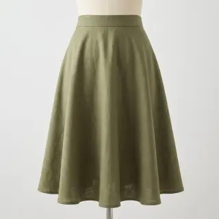Viszkóz lenvászonnal SPANDEX moss green