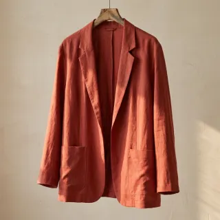 Viszkóz lenvászonnal SPANDEX terracotta