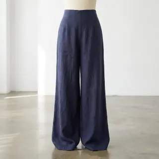 Viszkóz lenvászonnal SPANDEX marine