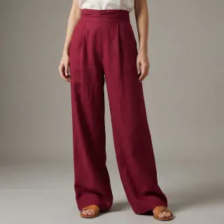 Viszkóz lenvászonnal SPANDEX burgundy