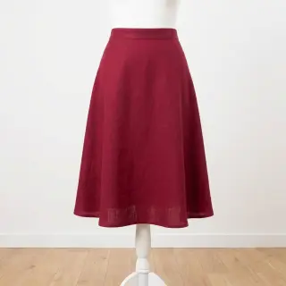 Viszkóz lenvászonnal SPANDEX burgundy