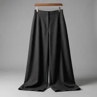 Viszkóz lenvászonnal SPANDEX black