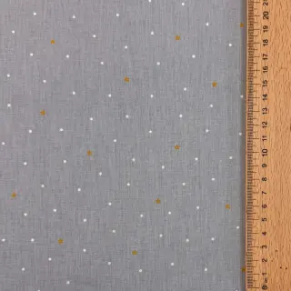 Pamutvászon Sweet bear star light grey ORGANIC