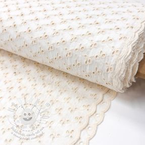 Pamutvászon EMBROIDERY Rosemary white