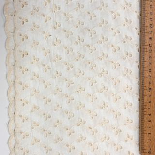 Pamutvászon EMBROIDERY Rosemary white