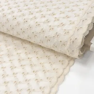 Pamutvászon EMBROIDERY Rosemary off white