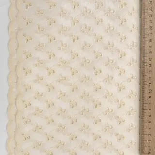 Pamutvászon EMBROIDERY Rosemary off white