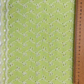 Pamutvászon EMBROIDERY Rosemary lime