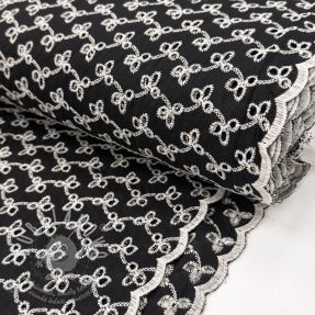 Pamutvászon EMBROIDERY Rosemary black