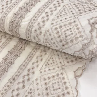 Pamutvászon EMBROIDERY Lilian beige