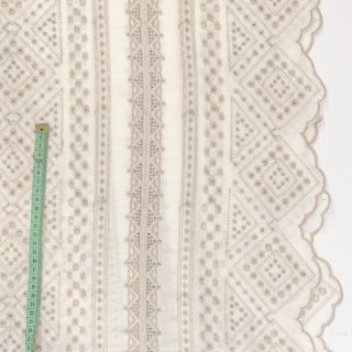 Pamutvászon EMBROIDERY Lilian beige