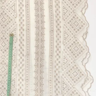 Pamutvászon EMBROIDERY Lilian beige