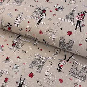 Dekorációs anyag Linenlook Cute Paris multico