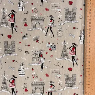 Dekorációs anyag Linenlook Cute Paris multico