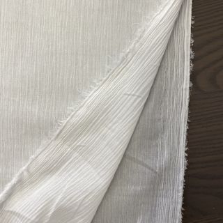 Pamutvászon CRINKLE white