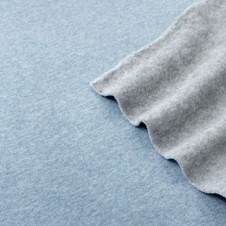 Szabadidő anyag fésült JOGGING blue melange