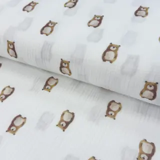 Dupla géz/muszlin Animals design B digital print ORGANIC