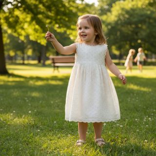 Pamutvászon EMBROIDERY Rosemary white