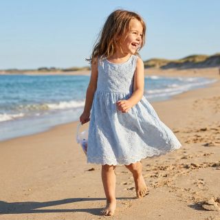 Pamutvászon EMBROIDERY Rosemary light blue