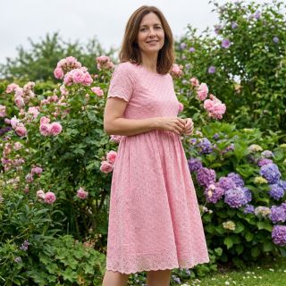 Pamutvászon EMBROIDERY Rosemary rose