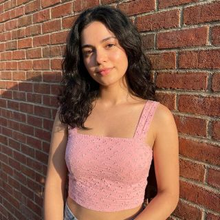 Pamutvászon EMBROIDERY Rosemary rose