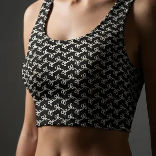 Pamutvászon EMBROIDERY Rosemary black