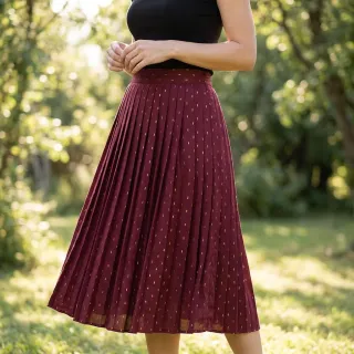 Viszkóz LUREX burgundy