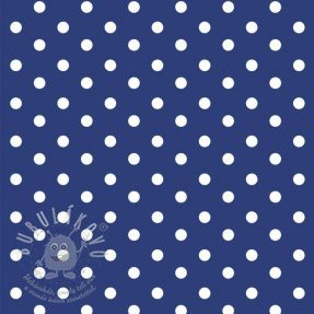 Pamutvászon Dots cobalt