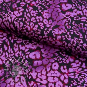 Viszkóz ROSELLA STRETCH Animals purple