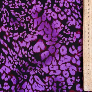 Viszkóz ROSELLA STRETCH Animals purple