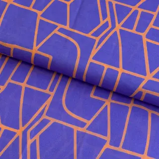 Pamutvászon VOILE NERIDA HANSEN Town blue