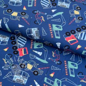 Pamutvászon Vehicles blue