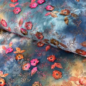 Kordbársony vékony TIE DYE 21W Catchy design C