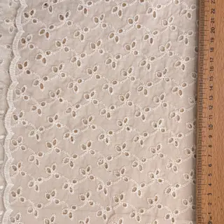 Pamutvászon EMBROIDERY Rosemary beige