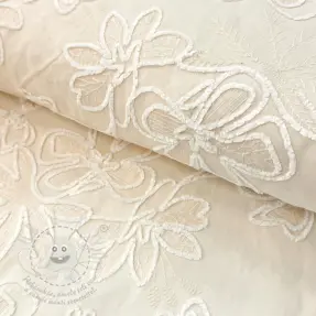 Pamutvászon EMBROIDERY Chenille Manon design A