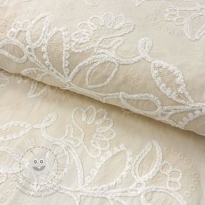 Pamutvászon EMBROIDERY Chenille Manon design B