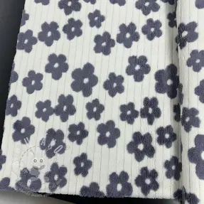 Kabát anyag TEDDY Flower power lavender 2nd class
