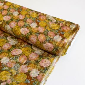 Viszkóz RAYON POPLIN Flower sea design C