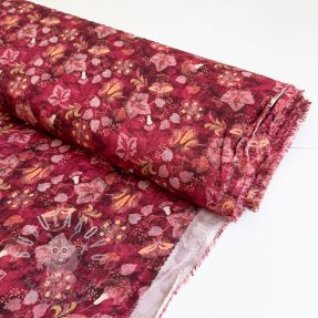 Viszkóz RAYON POPLIN Dark barrock design C