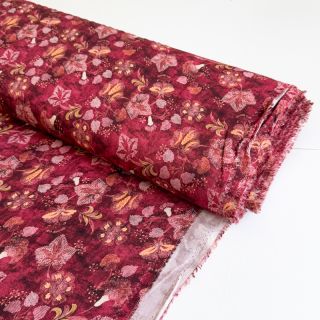 Viszkóz RAYON POPLIN Dark barrock design C