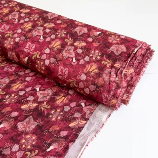 Viszkóz RAYON POPLIN Dark barrock design C